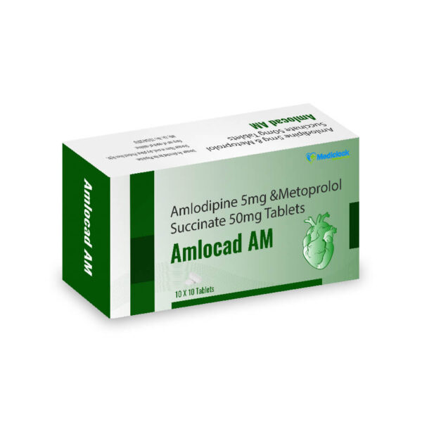Amlodipine 5mg & Metoprolol Succinate 50mg Tablets