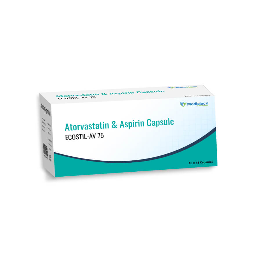 Atorvastatin 10mg & Aspirin 75Mg Capsule