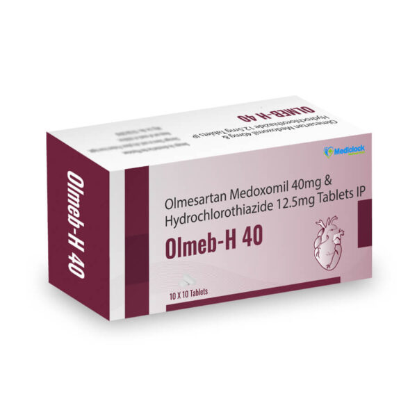 Olmesartan Medoxomil 40mg & Hydrochlorothiazide 12.5mg Tablets IP